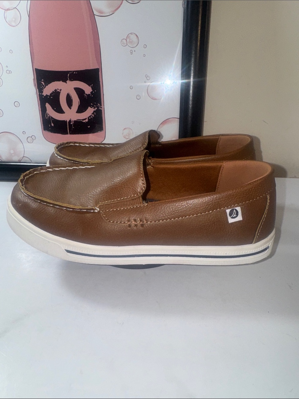 Sperry Tucker Jr. Venetian Leather Loafers - Boys Size 4M